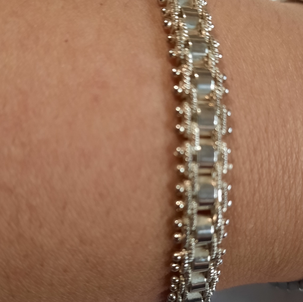 Beautiful white silver 925 bracelet